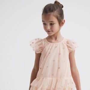 Girls' Fifi Embroidered Tulle Dress Size 10-11